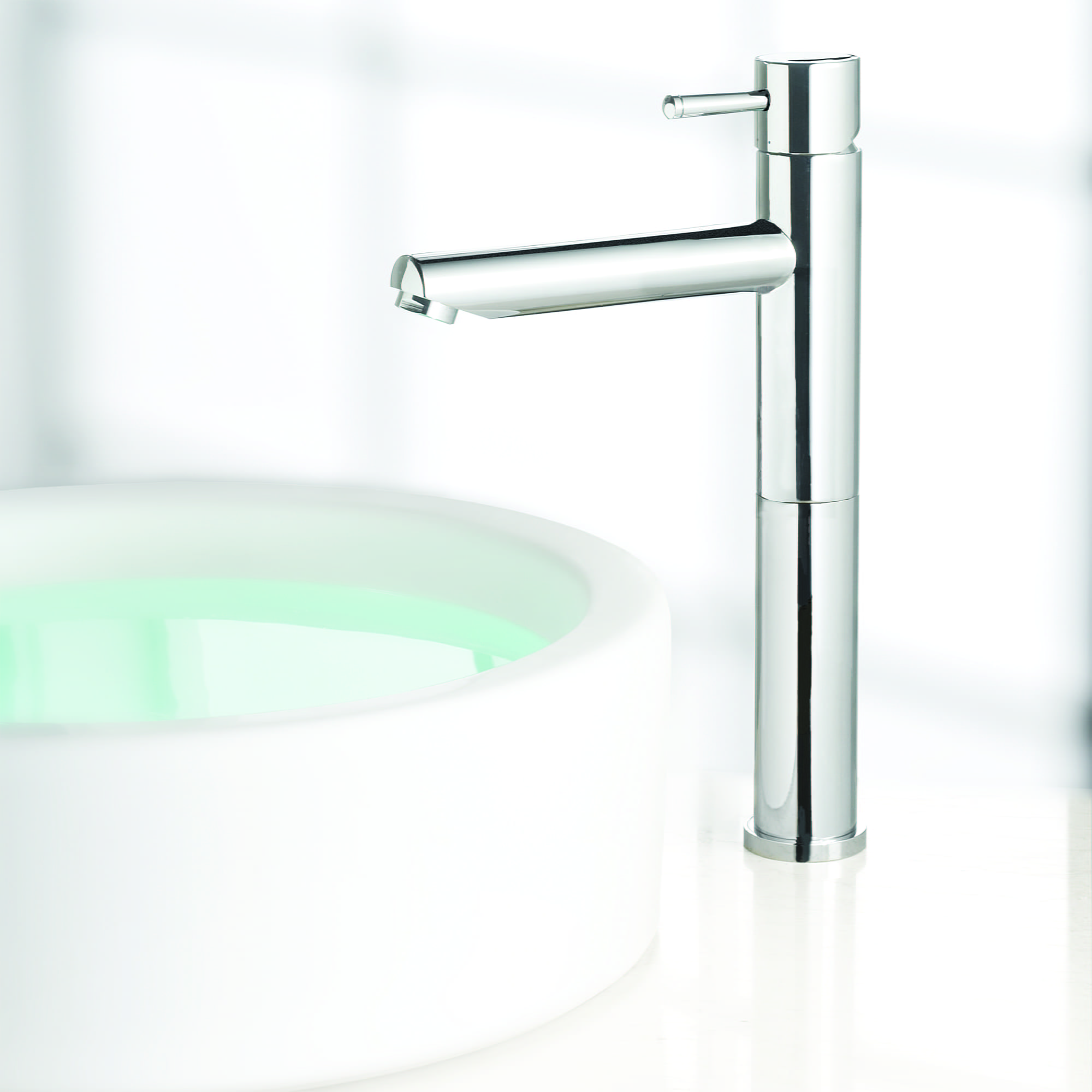 Serin®- Robinet de lavabo vasque monotrou à poignée unique 1,2 gpm/4,5 L/min avec poignée à levier